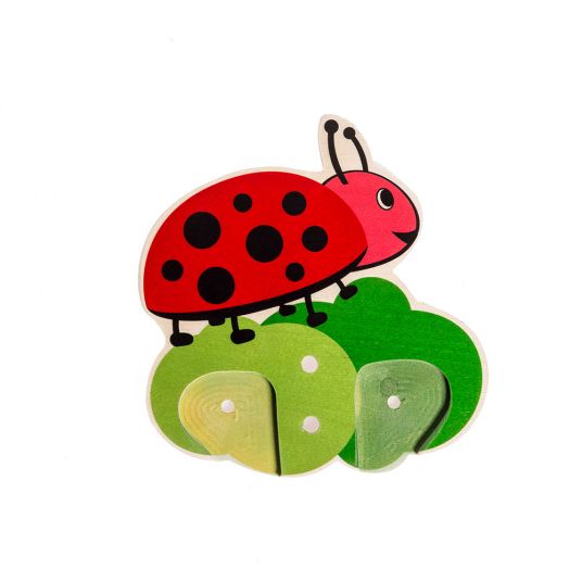 Wenabry Coat rack - Ladybug without hooks - Black Red Green