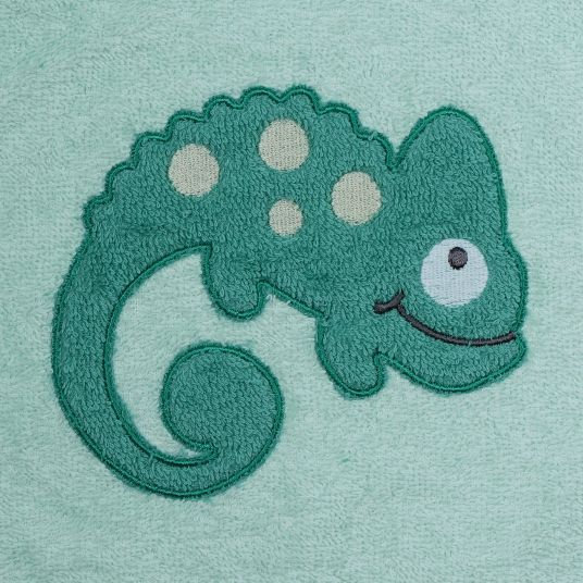 Wörner Sleeve Bib - Embroidery Lizard - Mint