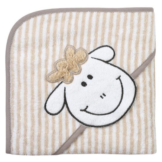 Wörner Hooded bath towel 80 x 80 cm - Sheep Beige