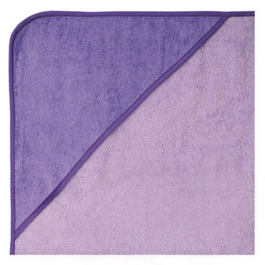 Wörner Hooded bath towel 80 x 80 cm - Uni Lilac Purple