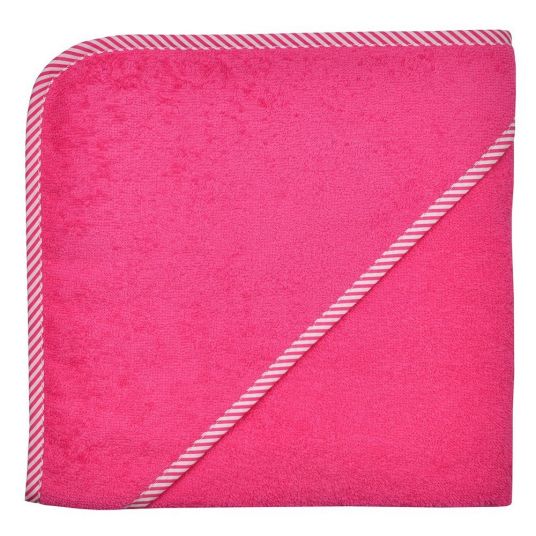 Wörner Hooded bath towel 80 x 80 cm - Uni Pink