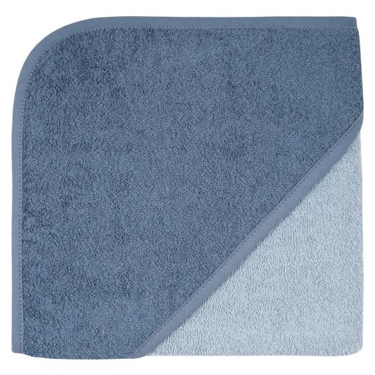 Wörner Hooded bath towel 80 x 80 cm - Uni smoke dove blue