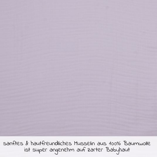 Wörner Mull-Kapuzenbadetuch 100 x 100 cm - Lachsrosa Erika