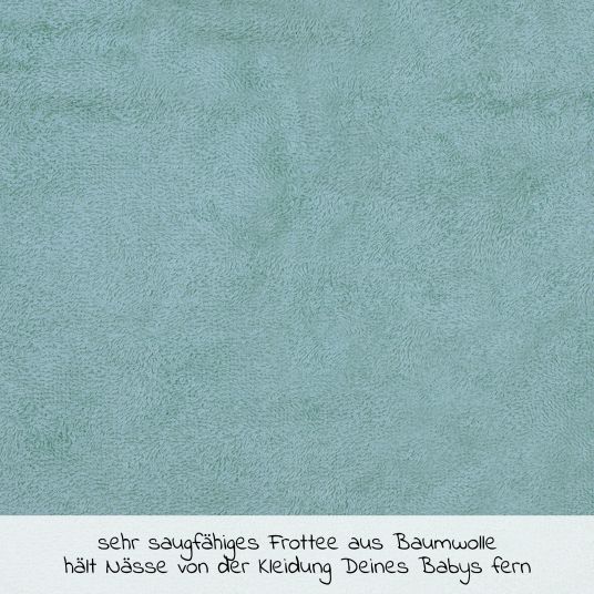 Wörner Riesen-Klettlätzchen 30 x 45 cm - Uni Eisblau