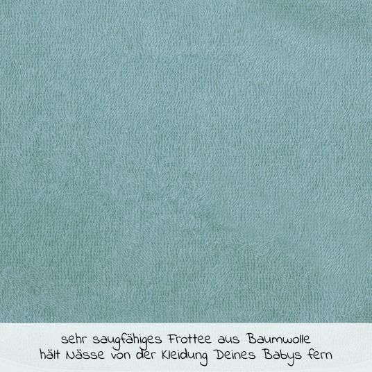 Wörner Giant bib with press stud 30 x 45 cm - plain ice blue