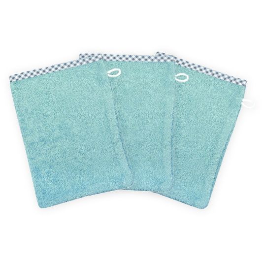 Wörner Washing glove 3 pack - crystal blue