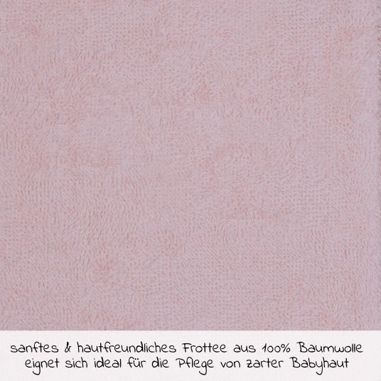 Wörner Guanto di lavaggio in confezione da 3 pezzi - tinta unita rosa salmone