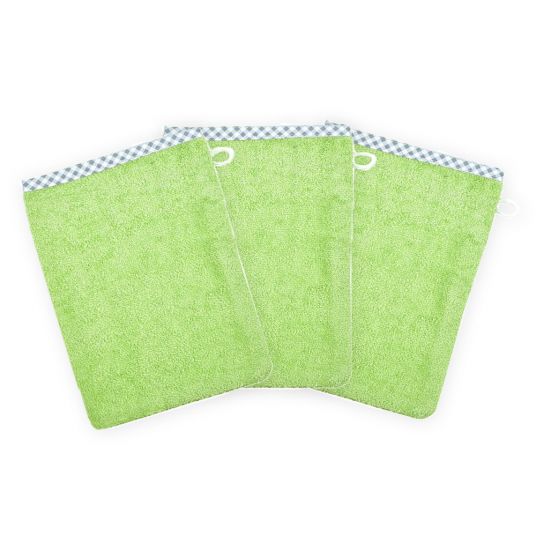 Wörner Washing glove 3 pack - Uni Opal Green