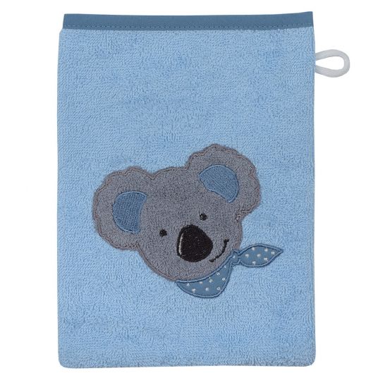 Wörner Guanto da lavaggio - Koala - Bleu
