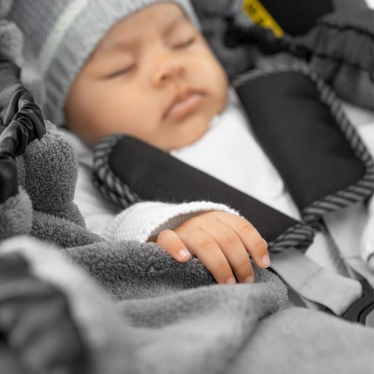 Zamboo Einschlagdecke für Babyschale - Schwarz
