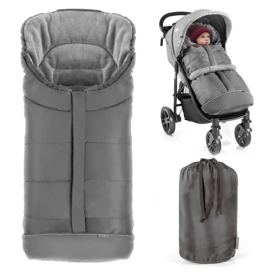 Zamboo Footmuff for Joie stroller (Litetrax, Mytrax, Chrome and more) with bag - Grey