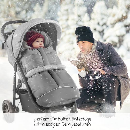 Zamboo Footmuff for Joie stroller (Litetrax, Mytrax, Chrome and more) with bag - Grey