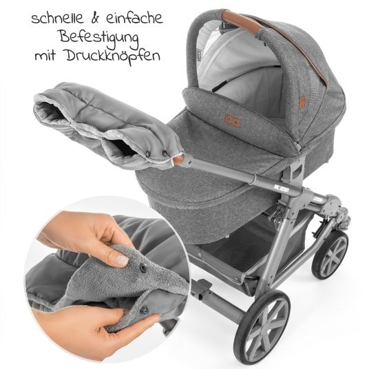 Zamboo Handmuff für Kinderwagen & Buggy - Grau