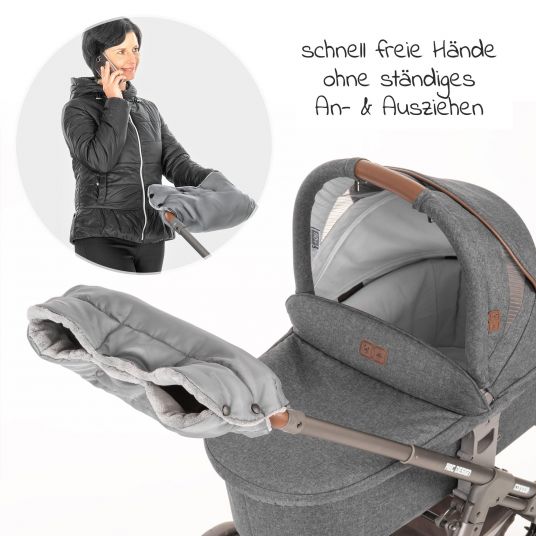 Zamboo Handmuff für Kinderwagen & Buggy - Grau