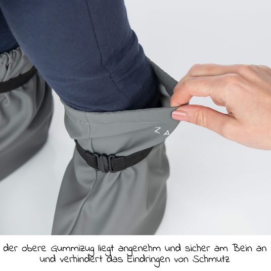 Zamboo Regenfüßlinge Overshoes, wasserdicht und winddicht, mit Gummizug - Grau