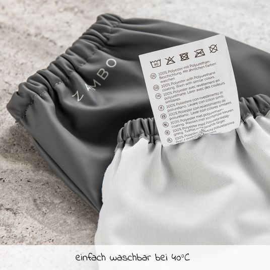 Zamboo Regenfüßlinge Overshoes, wasserdicht und winddicht, mit Gummizug - Grau