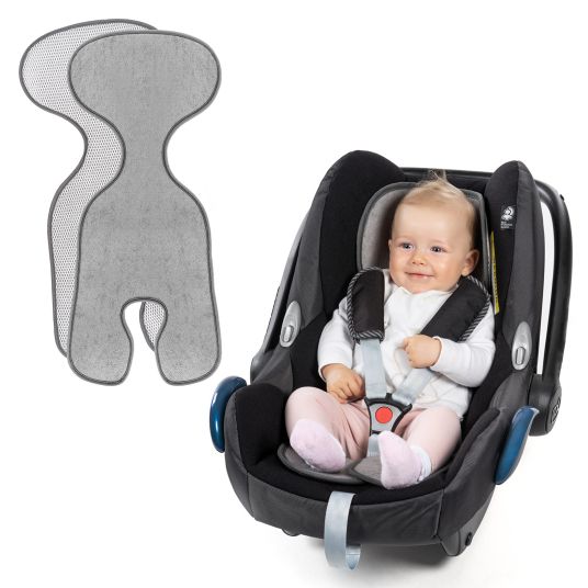 Zamboo Sitzauflage für Babyschale Cool & Dry - Grau