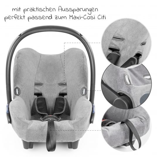 Zamboo Sommerbezug für Babyschale Maxi-Cosi Citi - Grau