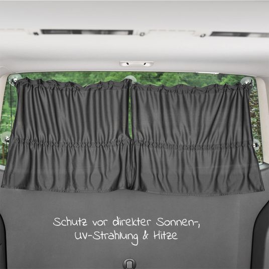 Zamboo Parasole posteriore per minibus - Grigio scuro