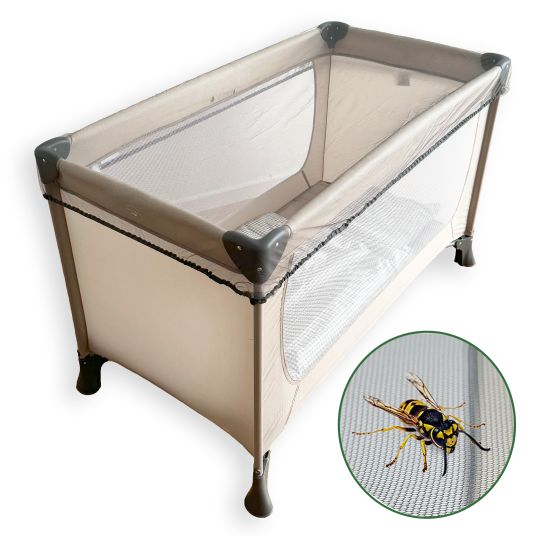 Zamboo Universal Insektenschutz / Mückennetz für Baby-Reisebetten - Grau