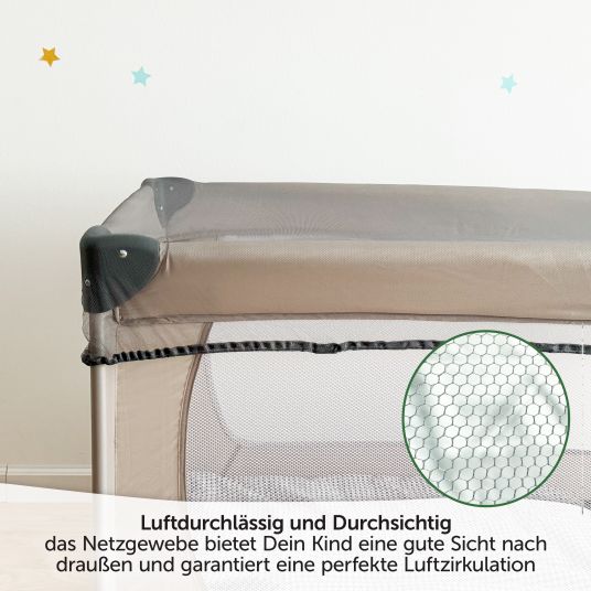 Zamboo Universal insect screen / mosquito net for baby travel beds - grey