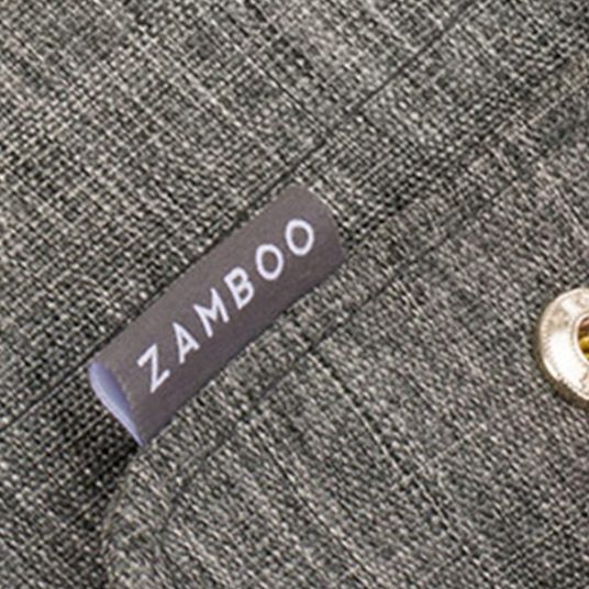 Zamboo Universal Lammfell-Fußsack für Kinderwagen & Buggy - Melange Hellgrau