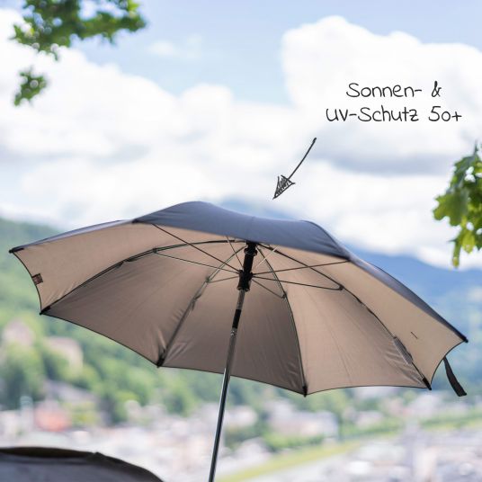 Zamboo Universal Sonnenschirm für Kinderwagen und Buggy - Schwarz
