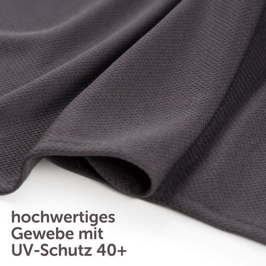 Zamboo Universal Sunshade Slide & Shade with Curtain Function - Double Pack - Dark Grey