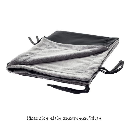 Zamboo Universal Thermo-Decke für Kinderwagen und Buggy - Schwarz Grau