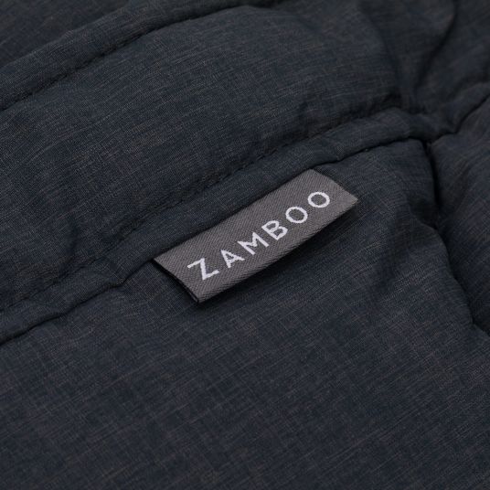 Zamboo Universal Thermo Fleece Footmuff with Fur Collar for Stroller & Buggy - Melange Dark Grey
