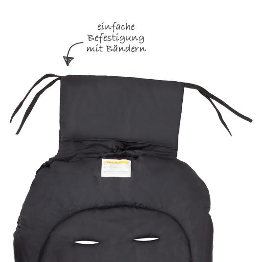 Zamboo Universal Thermo-Footmuff Basic for pushchair and buggy - Black Grey