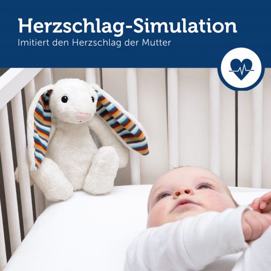 ZAZU Cuddly toy with heartbeat simulation - Bibi the Bunny