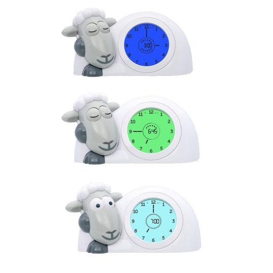 ZAZU Sleep Trainer & Night Light 2 in 1 Sam the Sheep - Grey