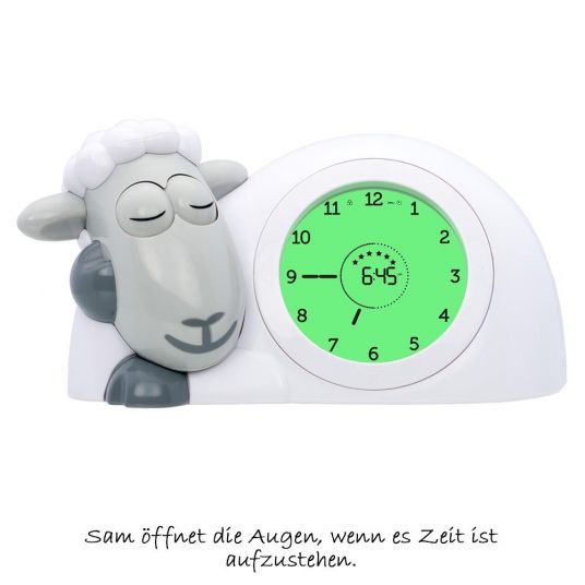 ZAZU Sleep Trainer & Night Light 2 in 1 Sam the Sheep - Grey