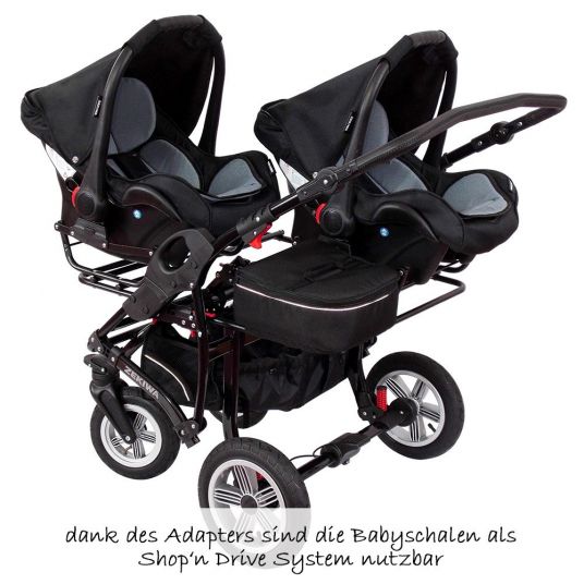 Zekiwa Babyschale Plus inkl. Adapter für Sport Duo / Sport Duo ZZ - Grau