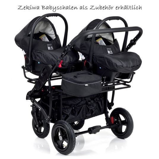 Zekiwa Geschwister- & Zwillingskinderwagen Sport Duo - Black