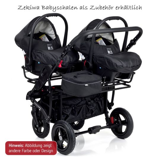 Zekiwa Geschwister- & Zwillingskinderwagen Sport Duo - Coffee