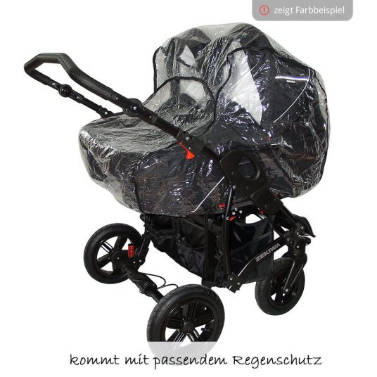 Zekiwa Geschwister- & Zwillingskinderwagen Sport Duo Premium - Karogitter Beige