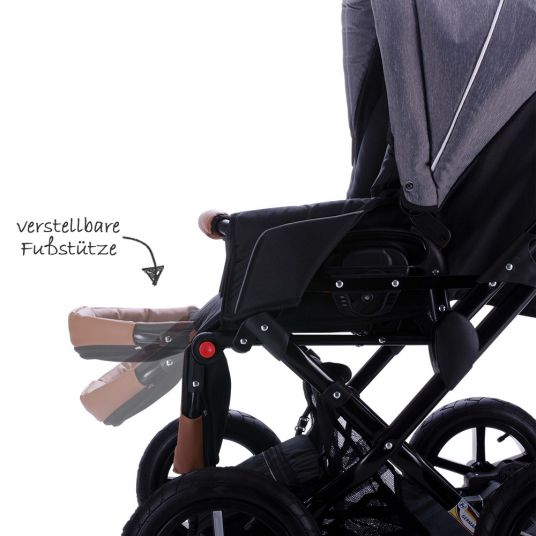 Zekiwa Combi Stroller Touring Cross Exclusive - Grey