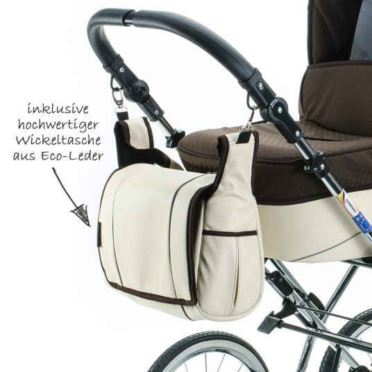 Zekiwa Combi Stroller Tramper - Design Minikaro Brown Beige