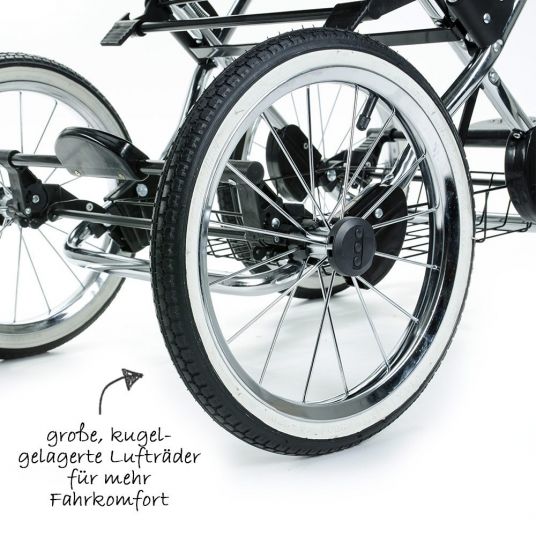 Zekiwa Combi Stroller Tramper - Design Minikaro Black Grey