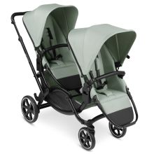 Sibling baby carriage & twin baby carriage Zoom incl. 2 sports seats and 2x seat wedge - Pine