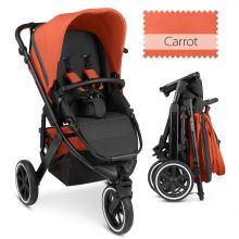 Jogger Salsa Run - Runner with sports approval, pneumatic tires and handbrake - Carrot
