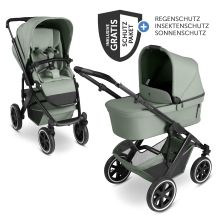 Kombi-Kinderwagen Salsa 5 Air inkl. Babywanne & Sportsitz mit XXL-Zubehörpaket - Pine