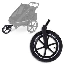 Sport Kit extra-large jogger air wheel (24.5 cm) for Tour bike trailer - Black