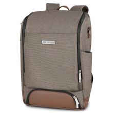 Tour changing backpack with large front compartment - incl. changing mat & accessories - Fashion Edition - Nature