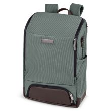 Tour changing backpack with large front compartment - incl. changing mat & accessories - Aloe