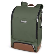 Tour changing backpack with large front compartment - incl. changing mat & accessories - Olive