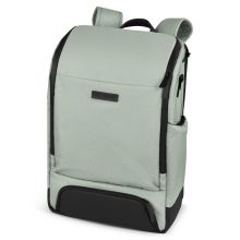 Tour changing backpack with large front compartment - incl. changing mat & accessories - Pine