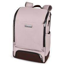 Tour changing backpack with large front compartment - incl. changing mat & accessories - Pure Edition - Berry